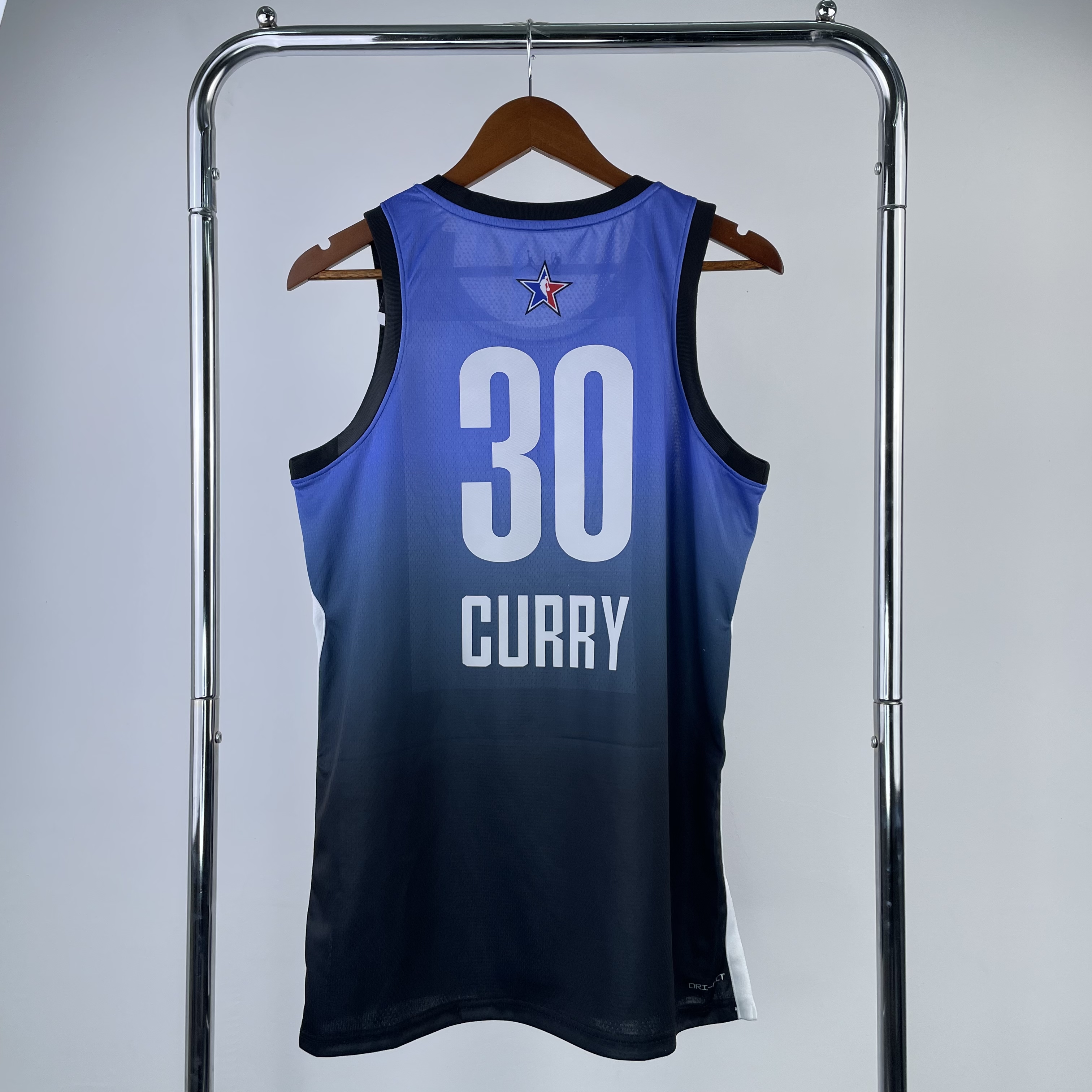 Men Golden State Warriors #30 Curry Blue All Star Jordan style Seasons 2023 NBA Jersey